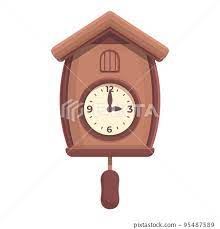 Clock Icon Cartoon Vector Old Watch