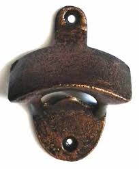 Cast Iron Brown Open Here Wall Mounted