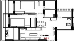 2 Bhk 2t 576 Sqft Carpet Sqft Apartment