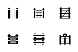 865 Barrier Wall Icon Packs Logos