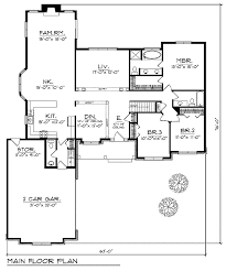 Ranch Home Plan With Courtyard Entry