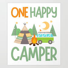 One Happy Camper First Birthday Art