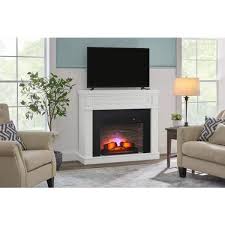 Grantley 50 In W Freestanding Electric Fireplace Mantel In White