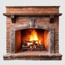 Premium Psd Exposed Brick Fireplace