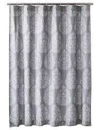Mudhut Hope Gray Fabric Shower Curtain