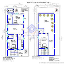 2bhk House Plans East Facing 25x51