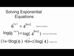 Solving 2 Sided Exponential Equations
