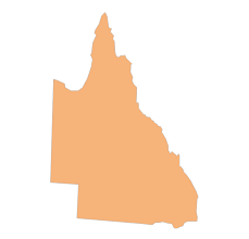 Queensland To Western Australia Map Vector