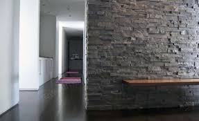 Stacked Stone Veneer Feature Wall