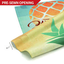 Cartoon Pineapple Welcome Garden Flag