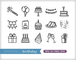 Birthday Icons Party And Invite Icons