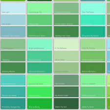 Gallery For Shades Of Green Names