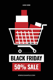 Simple Black Friday Portrait Ping