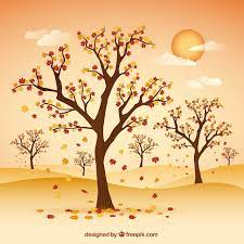 Autumn Tree Vectors Ilrations For