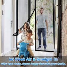 Large Magnet Patio Door Mesh Curtain