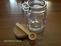 Clear Round Glass Jar Cork Stopper