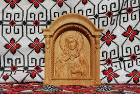 Mary Wood Carved Religious Icon