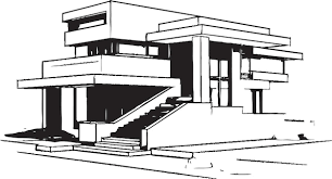 House Sketch Duplex Design Vector Icon