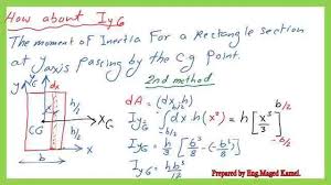 4 moment of inertia iy for the