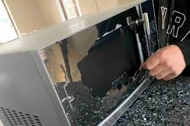 Kmart Microwave Door Explodes