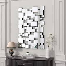 Rectangle Frameless Silver Wall Mirror