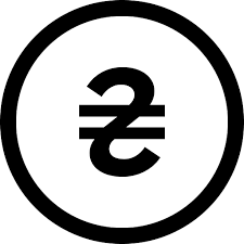 Ukraine Hryvnia Coin Outline Icon Png
