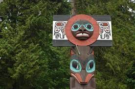 Totem Pole In Vancouver Garden 6667946