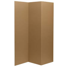 6 Ft Tall Brown Temporary Cardboard