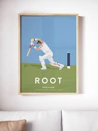 Joe Root Poster England Cricket Team