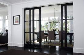 Dining Room Contemporary Glass Doors