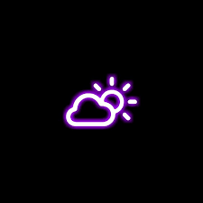 Weather Icon Neon Signs App Icon