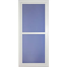 White Aluminum Storm Door