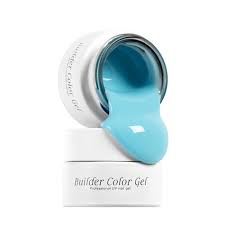 Builder Color Gel Blue Indigo Nails