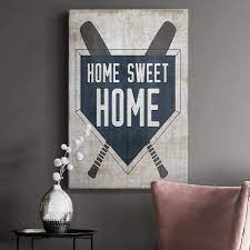 Home Sweet Home Base Premium Gallery Wrapped Canvas Ready To Hang Size 24 X 36