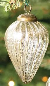Mini Golden Mercury Glass Ornament