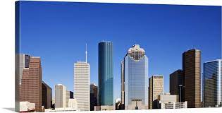 Houston Skyline Texas Large Solid Faced Canvas Wall Art Print Great Big Canvas
