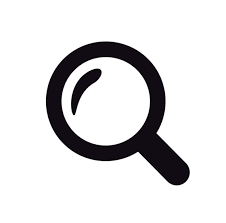 Silhouette Of A Magnifying Glass