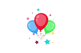 Flat Icon Balloon Party Birthday