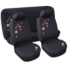 Autogear 6pc Seat Cover Set Flower