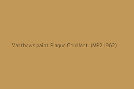 Matthews Paint Plaque Gold Met