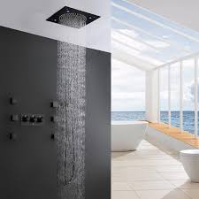 Bathroom Shower Mixer Set In Black Rbdk
