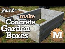 Poured Concrete Raised Garden Beds