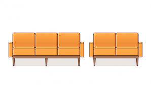 Sofa Armchair Couch Icon Outline