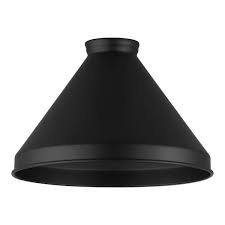 Black Metal Cone Pendant Lamp Shade