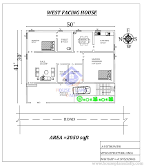 West Facing House Plans As Per Vastu