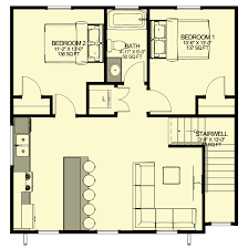 750 Square Foot 2 Bed Apartment Above 2