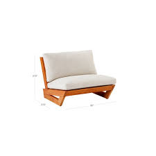 Sunset Teak Outdoor Patio Lounge Chair