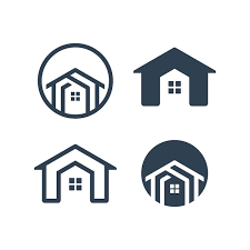 Design Vector House Line Art Icon Logotype