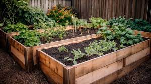 Wooden Raised Bed Vegetable Garden