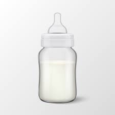 Realistic Blank Baby Mother T Milk